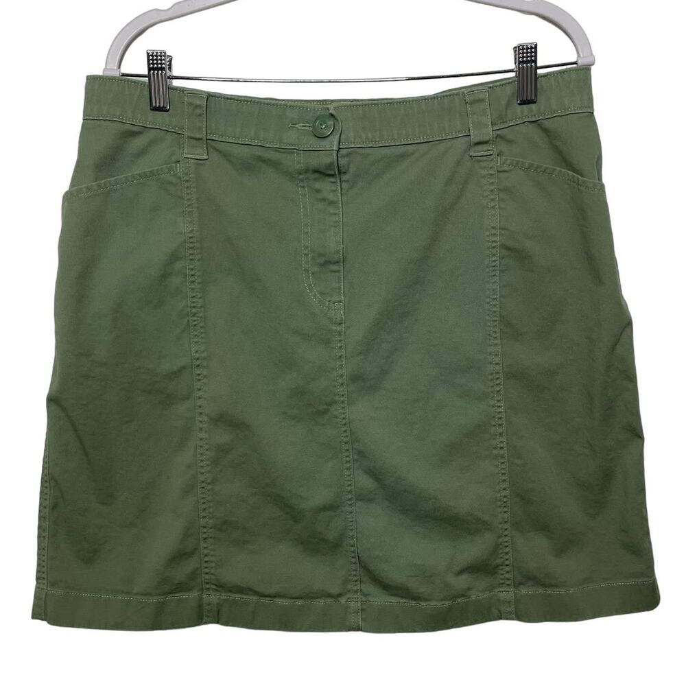 L.L. Bean Green Mini Skirt